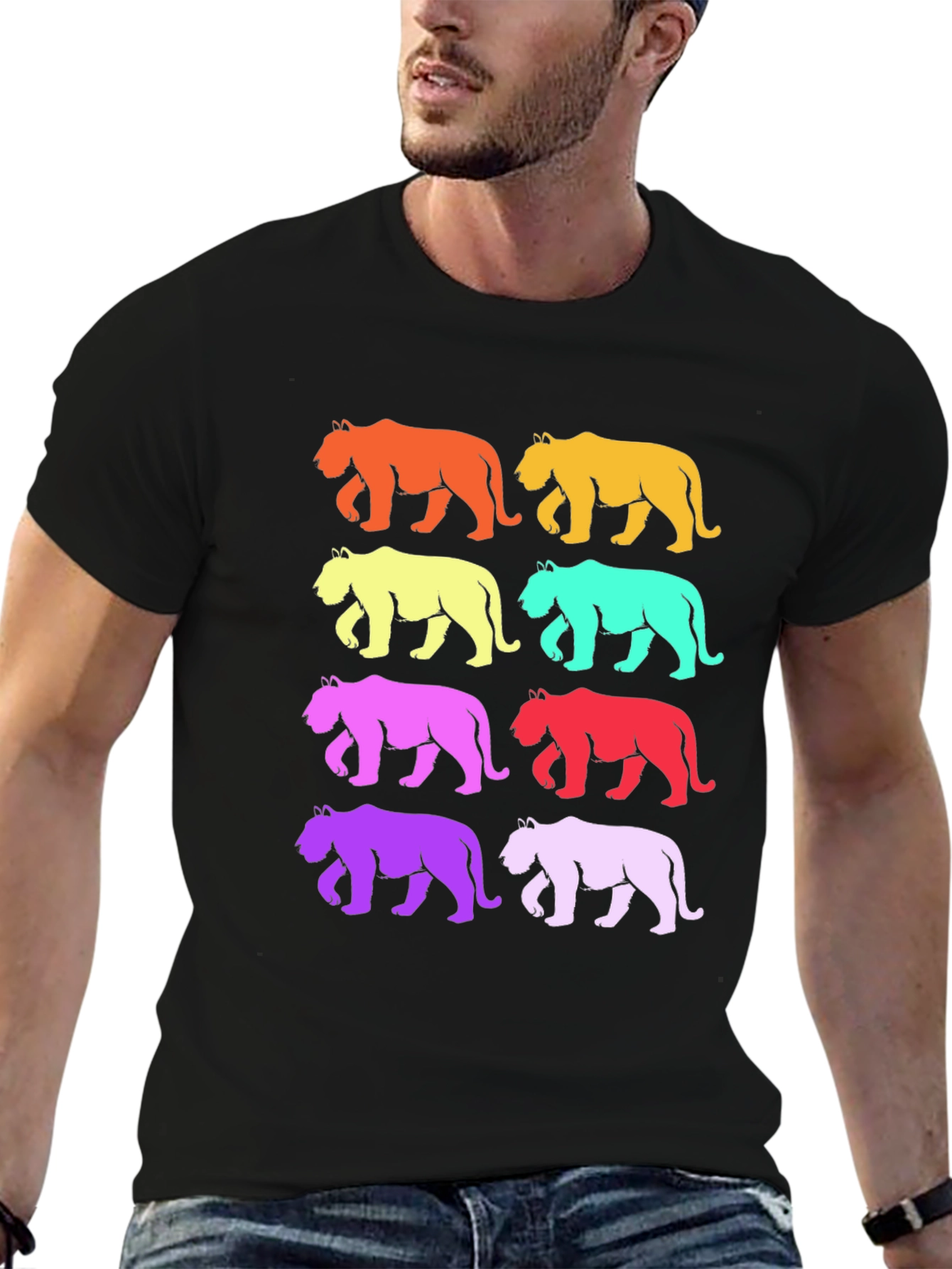 Retro Tiger Graphic T-Shirt