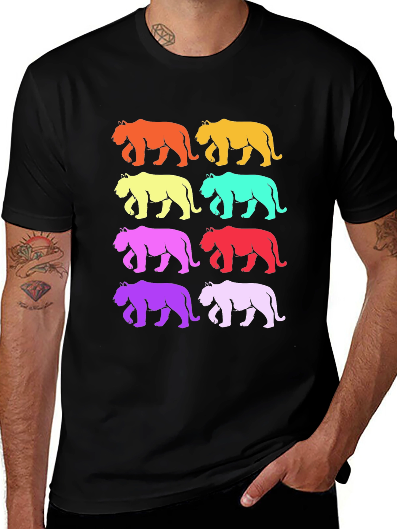 Retro Tiger Graphic T-Shirt
