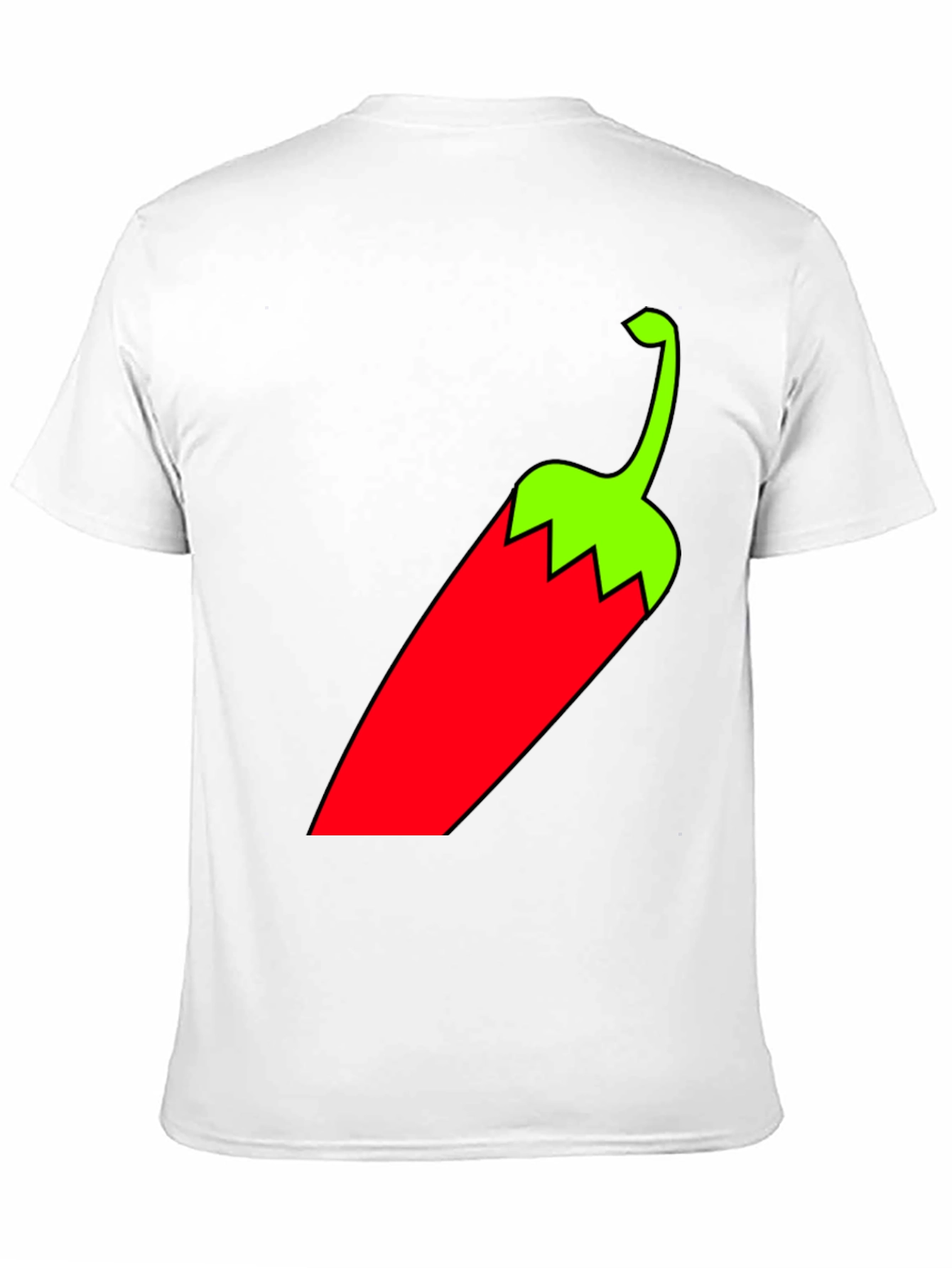 Chili Pepper Graphic Tee - Bold Black T-Shirt