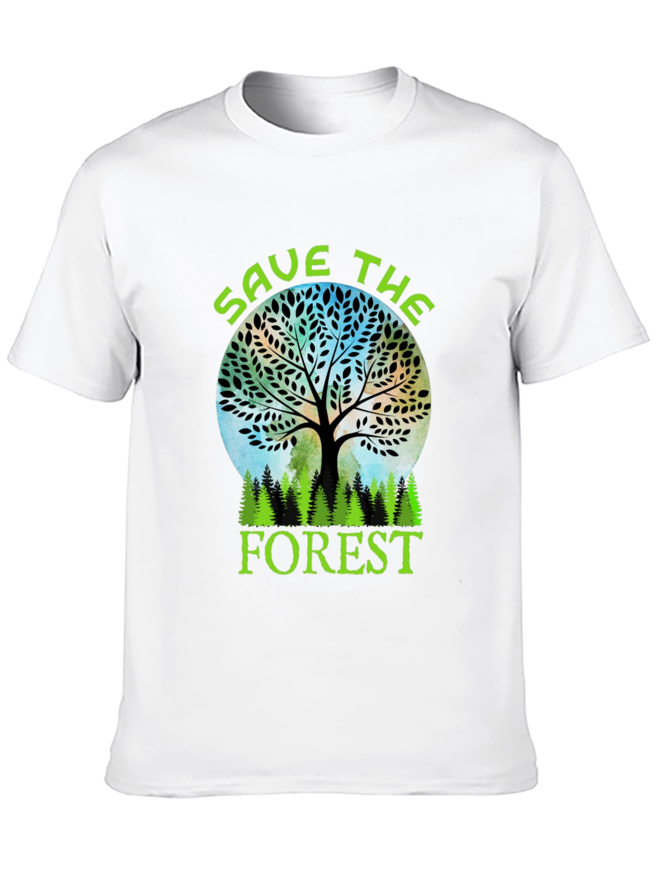 Save the Forest Black Graphic Tee