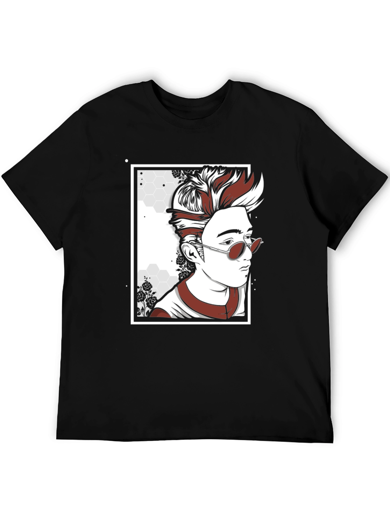 Cool Graphic T-Shirt with Illustrated Man