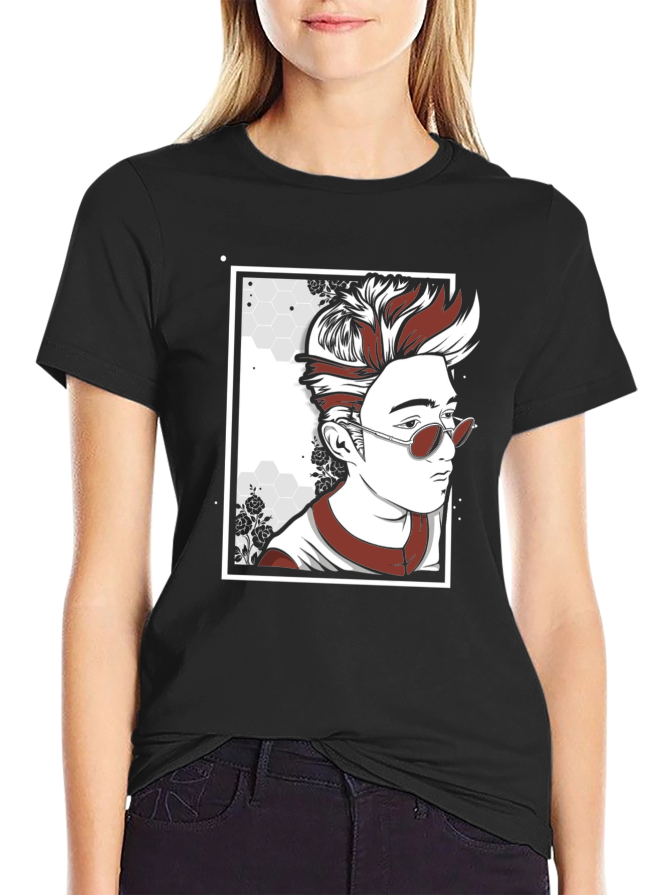 Cool Graphic T-Shirt with Illustrated Man