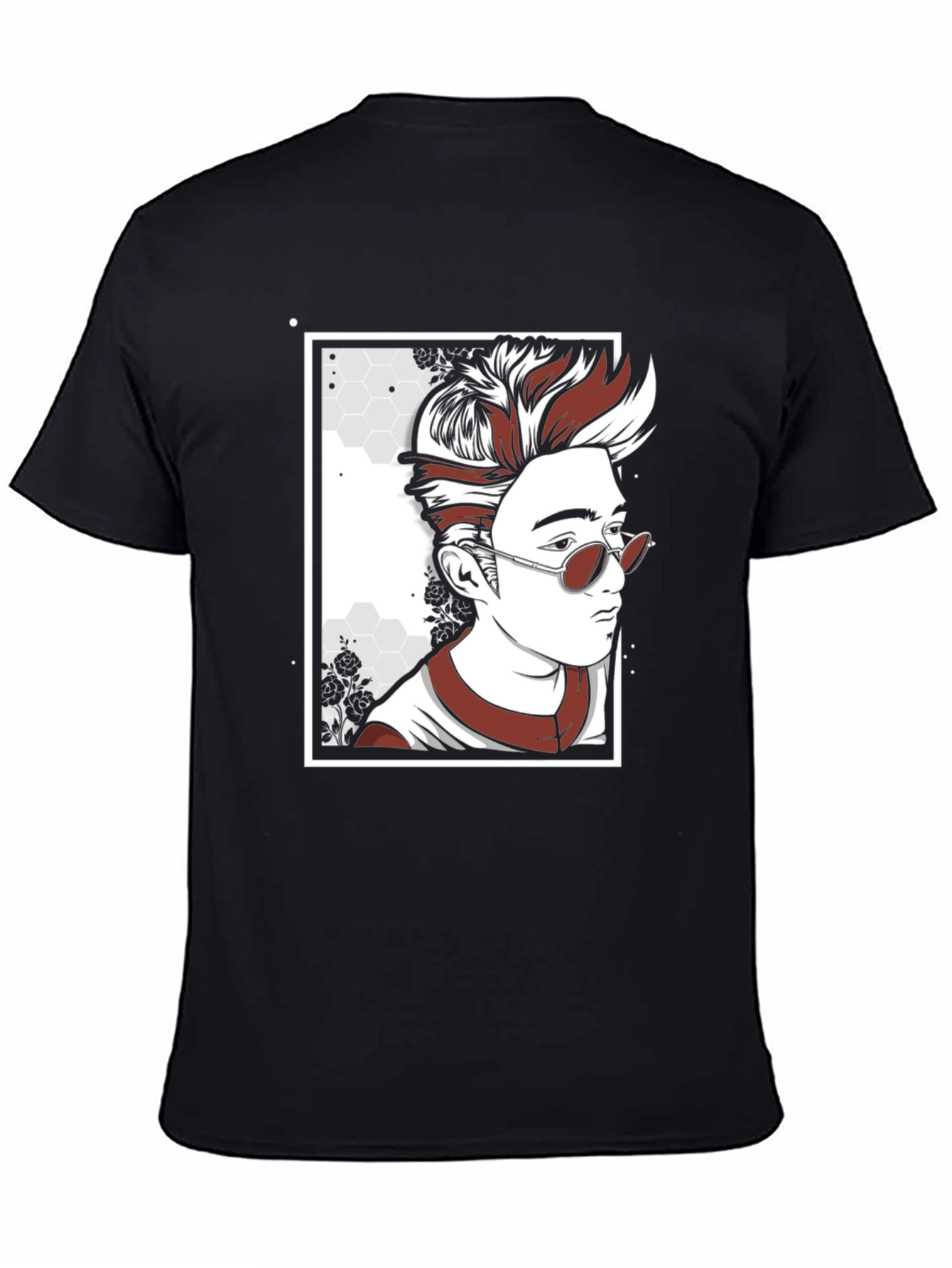 Cool Graphic T-Shirt with Illustrated Man