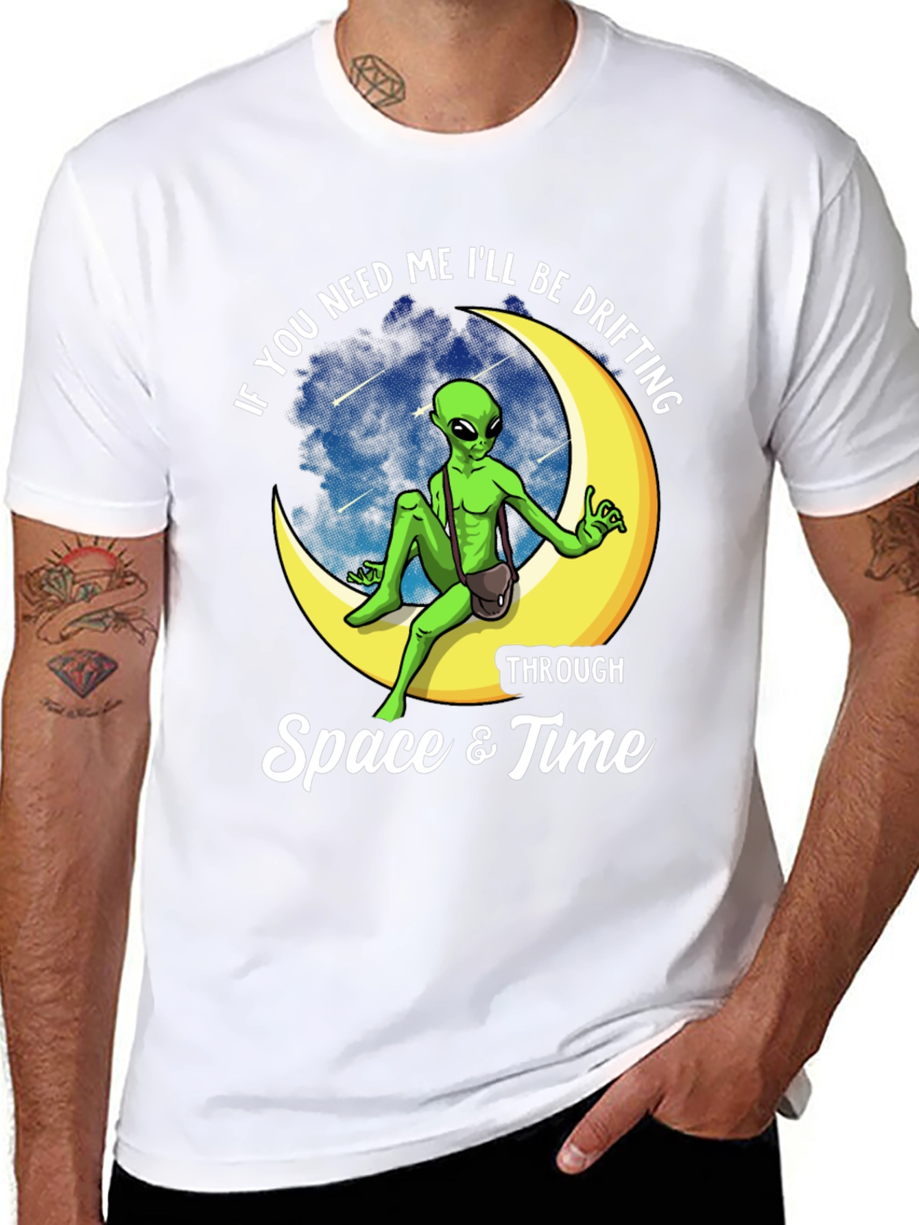 Space Alien Drifting T-Shirt
