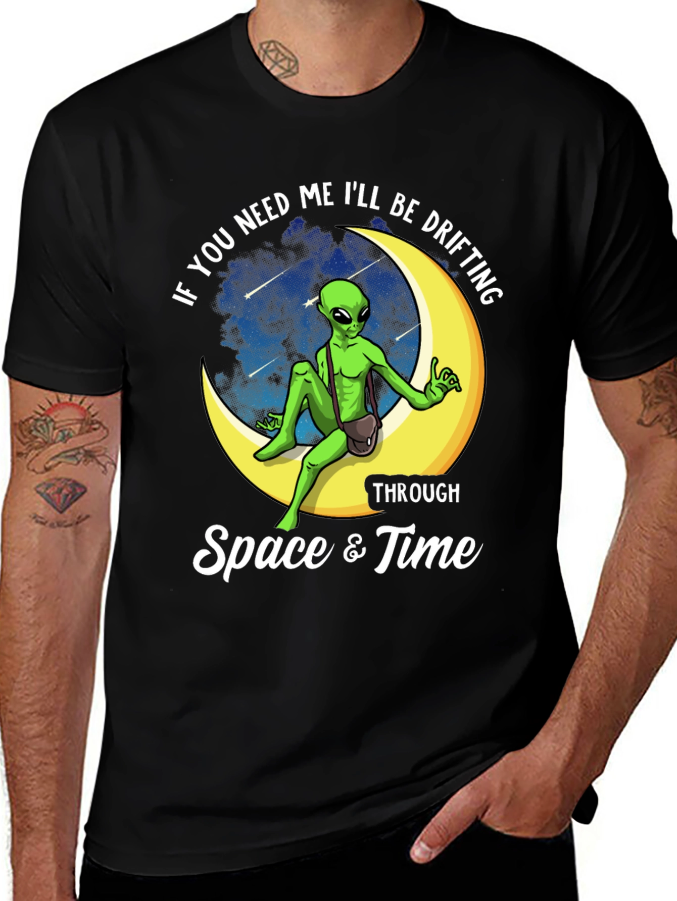 Space Alien Drifting T-Shirt