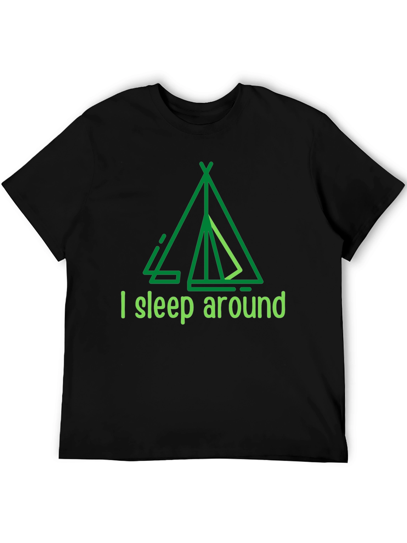 Camping Humor T-Shirt - I Sleep Around Tee
