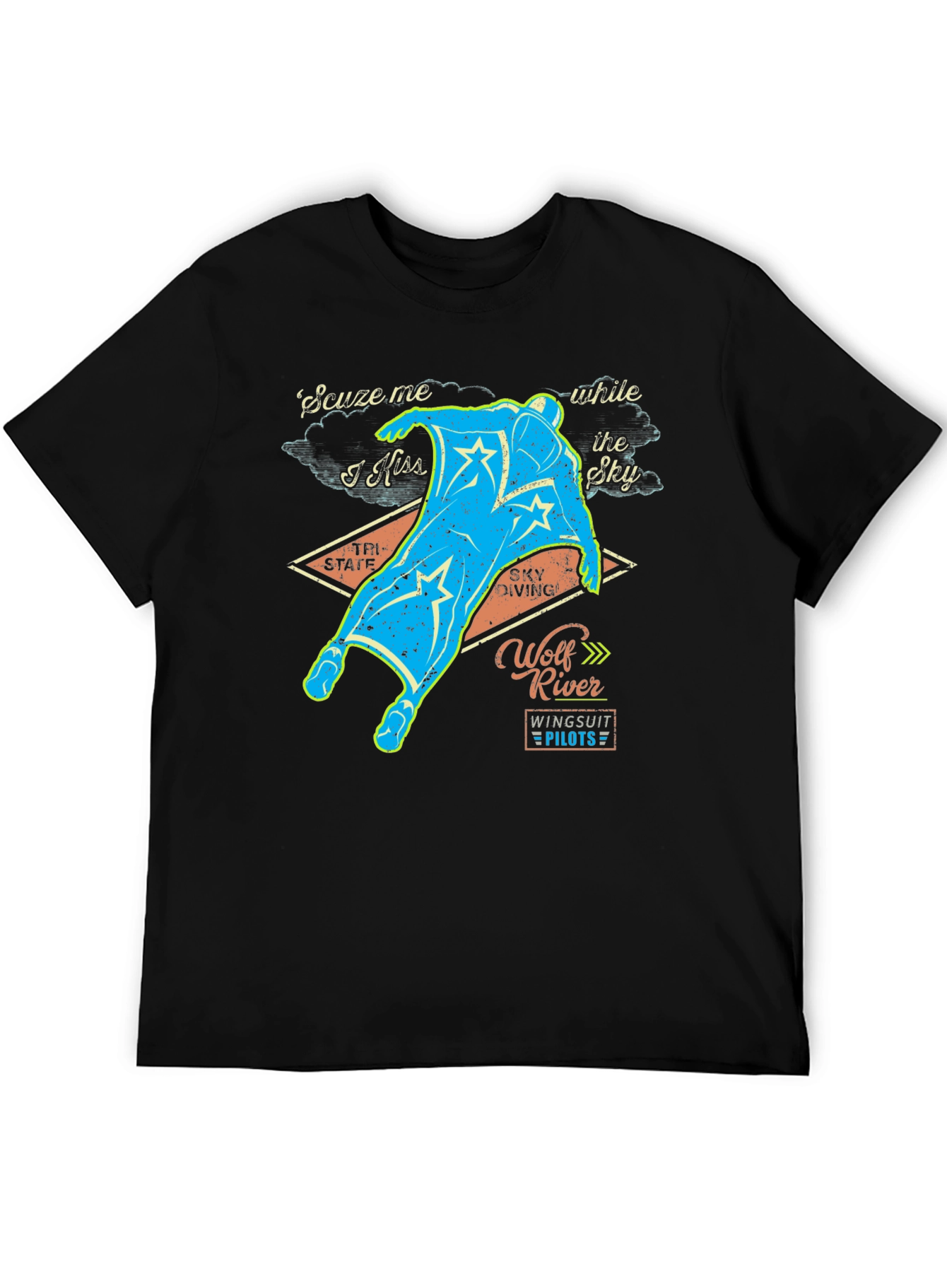 Wolf River Wingsuit Pilots Graphic Tee