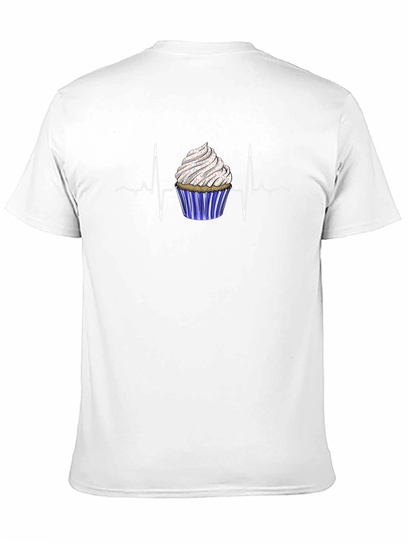 Cupcake Heartbeat Graphic Tee - Black