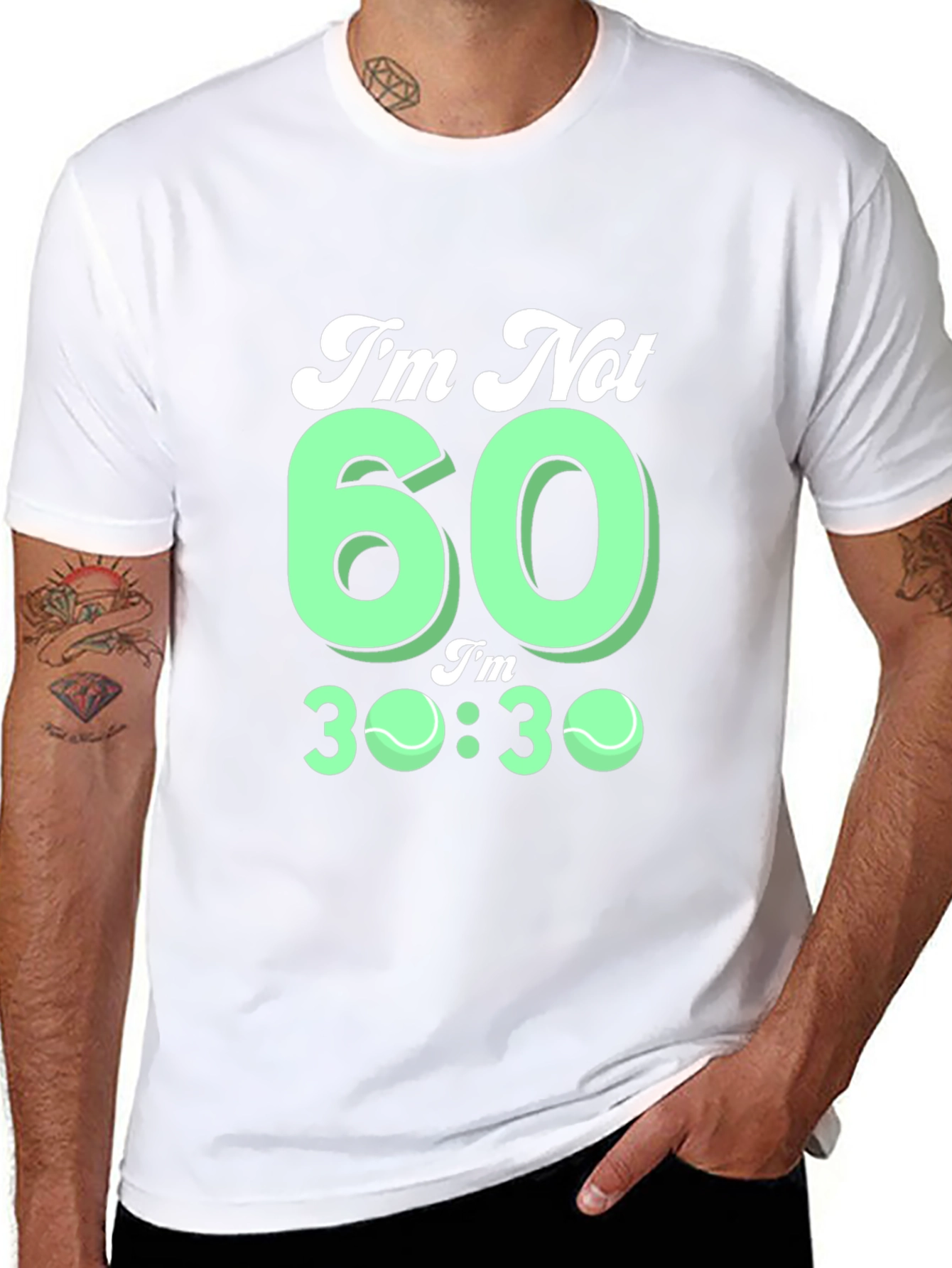 Funny 60th Birthday Tennis T-Shirt Gift