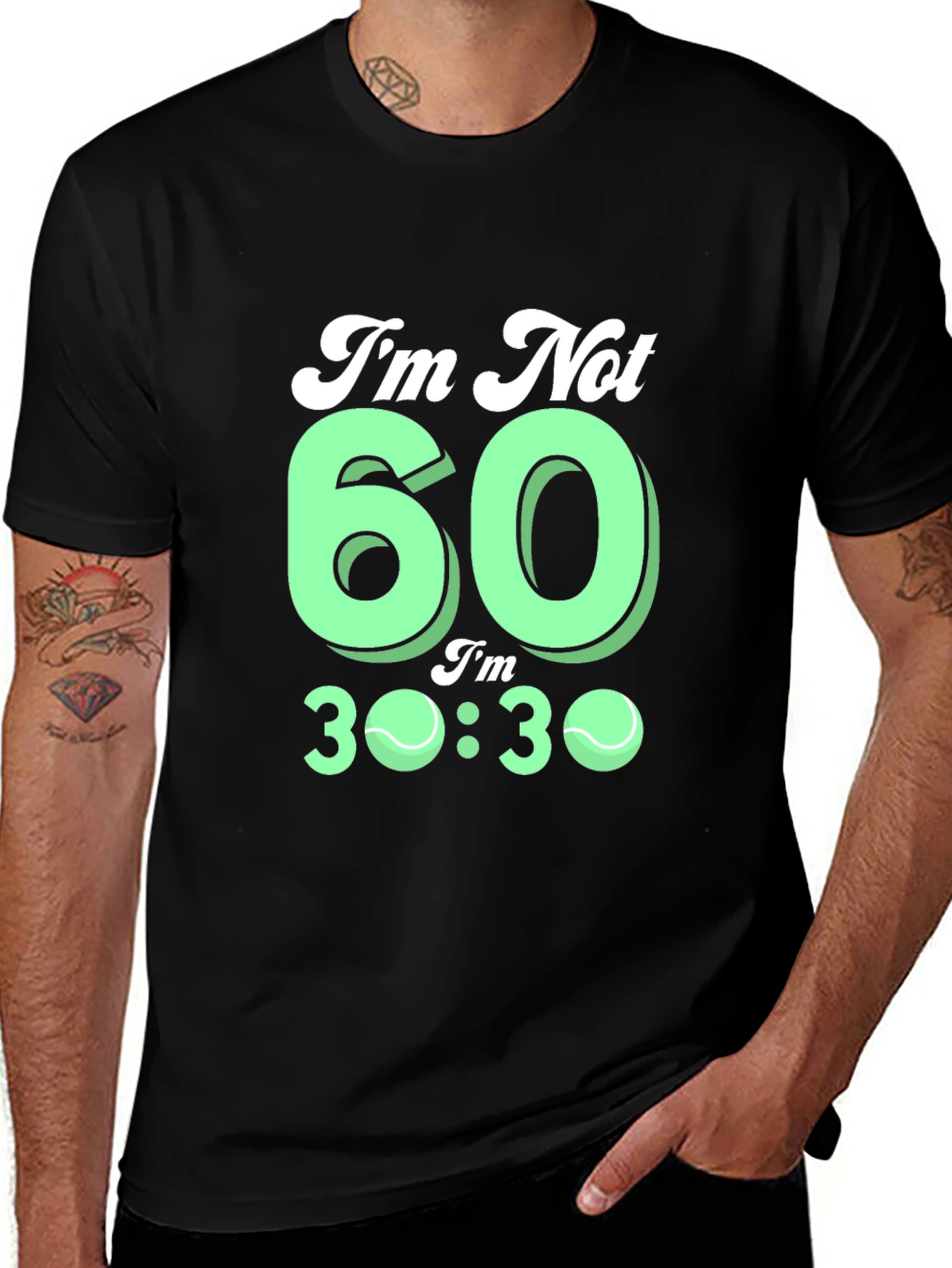 Funny 60th Birthday Tennis T-Shirt Gift