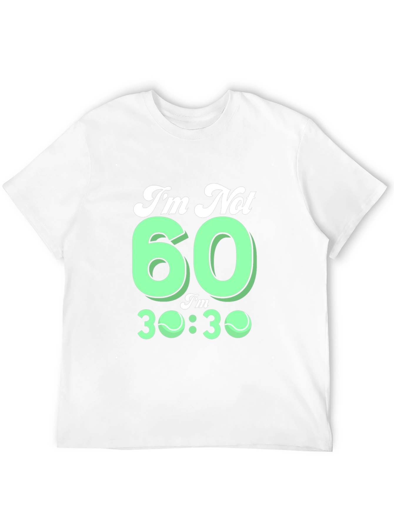 Funny 60th Birthday Tennis T-Shirt Gift