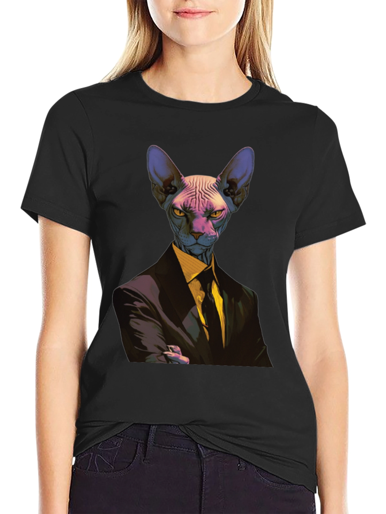 Sphynx Cat Suit T-Shirt - Funny Animal Tee