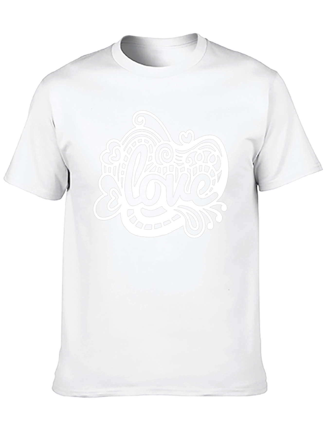 Love Graphic Print Black Crew Neck T-Shirt