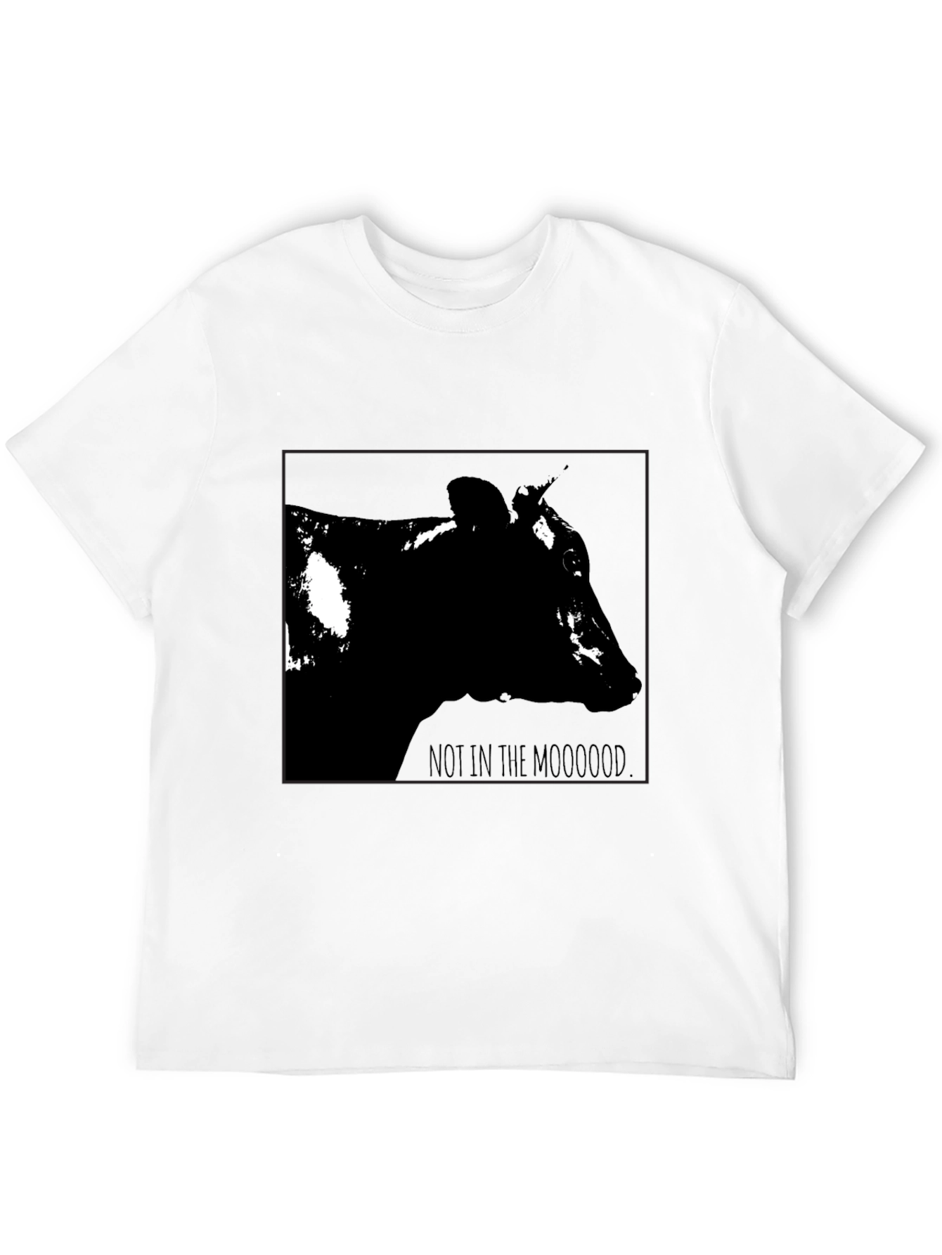 Not in the Mooood Black T-Shirt