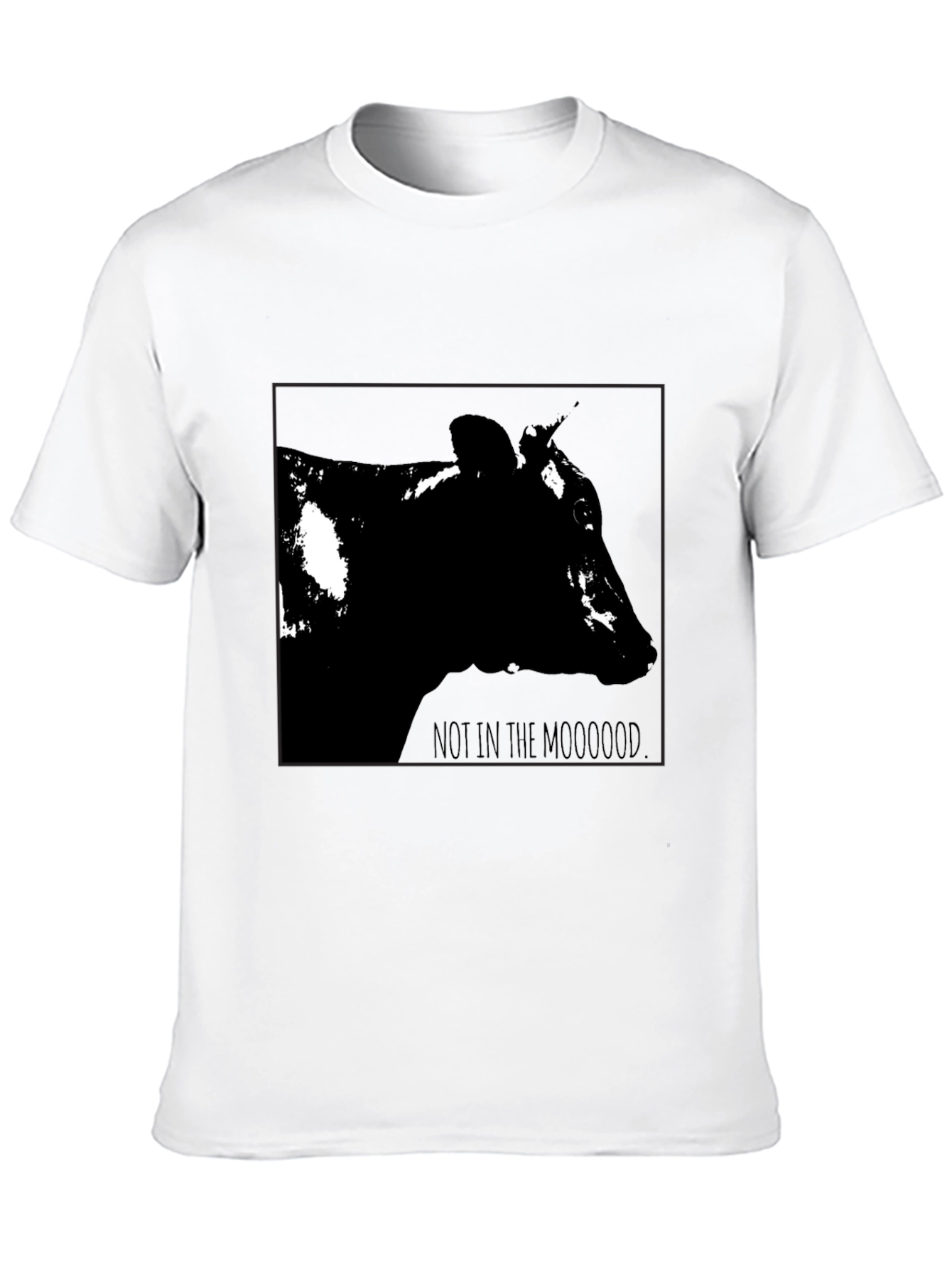 Not in the Mooood Black T-Shirt