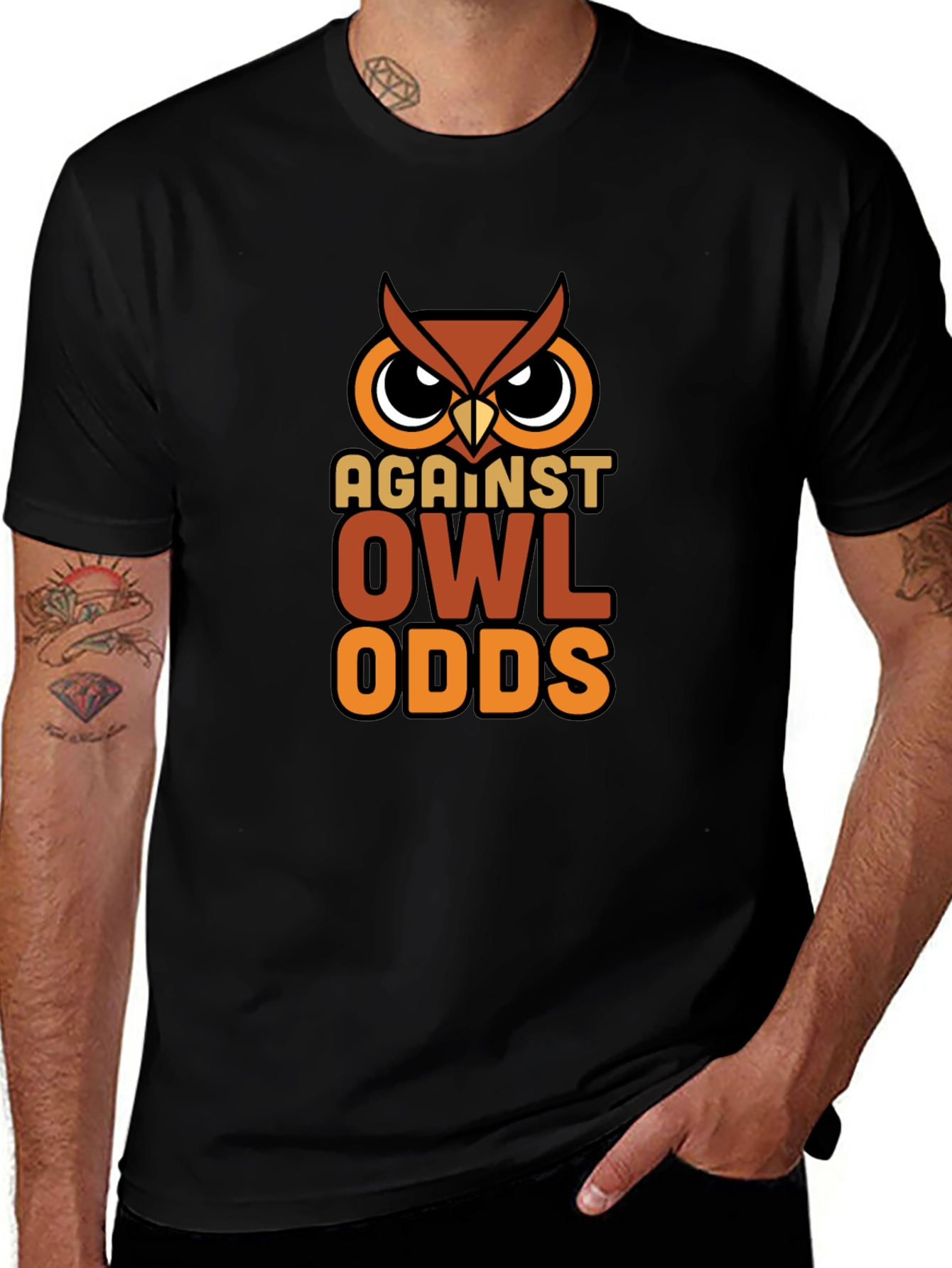 Against Owl Odds Graphic Tee - Unisex