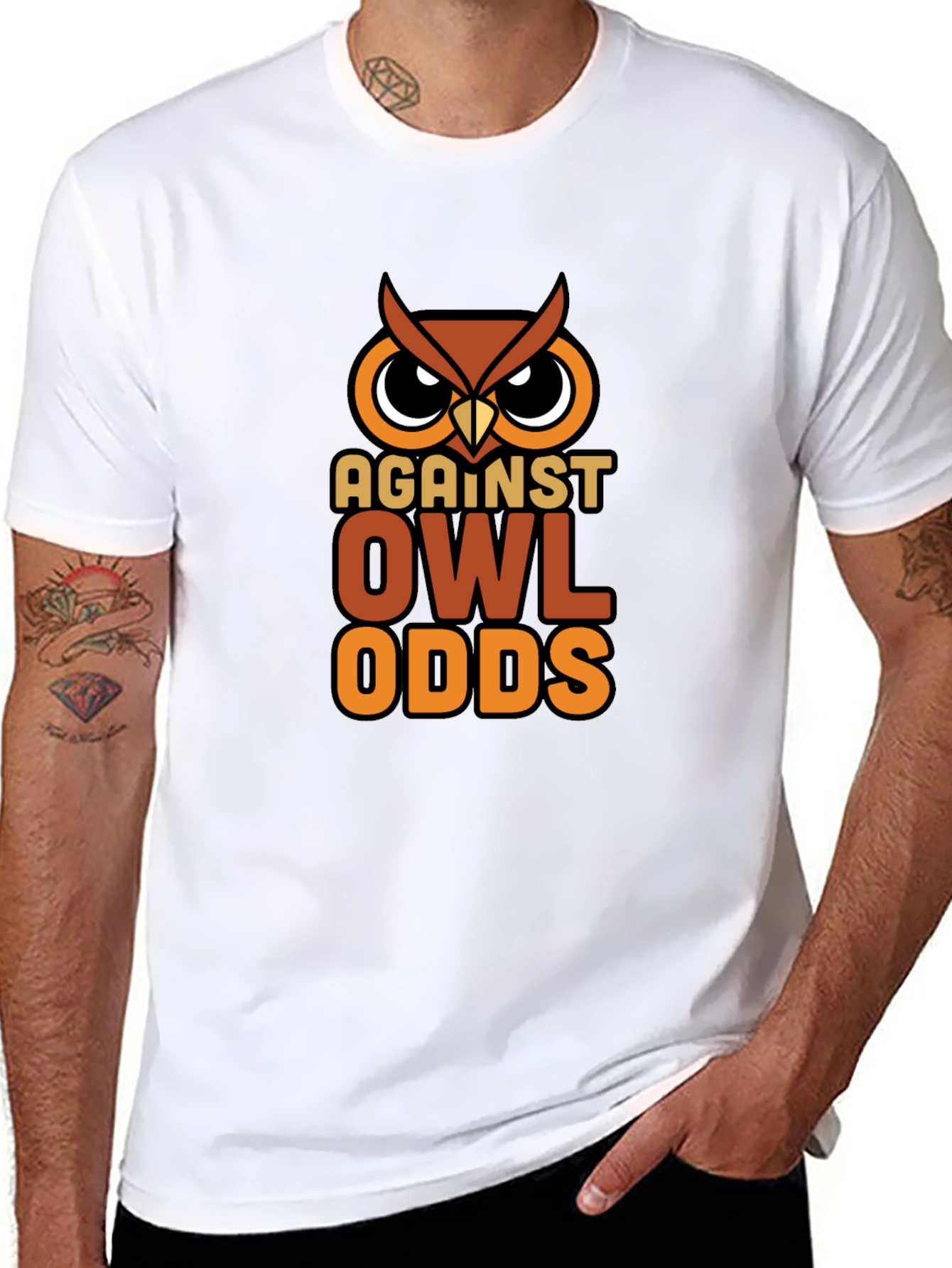 Against Owl Odds Graphic Tee - Unisex