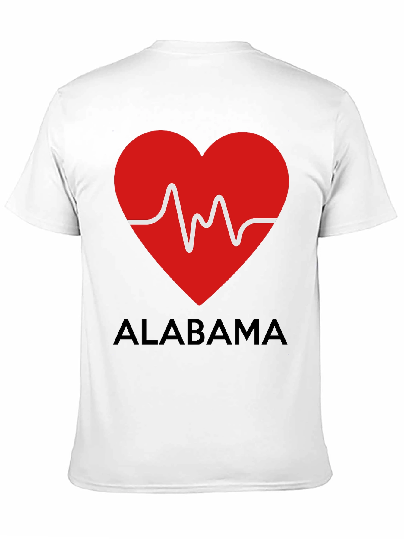 Alabama Heartbeat Graphic Tee - Black