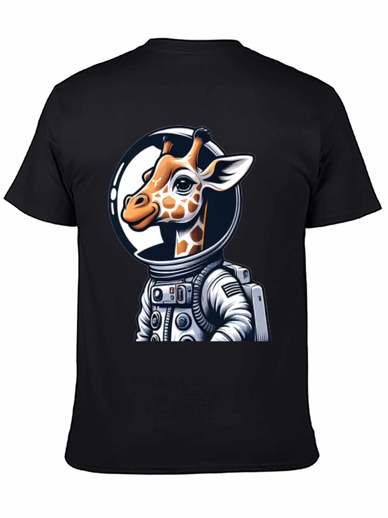 Giraffe Astronaut Graphic Tee - Space Explorer T-Shirt