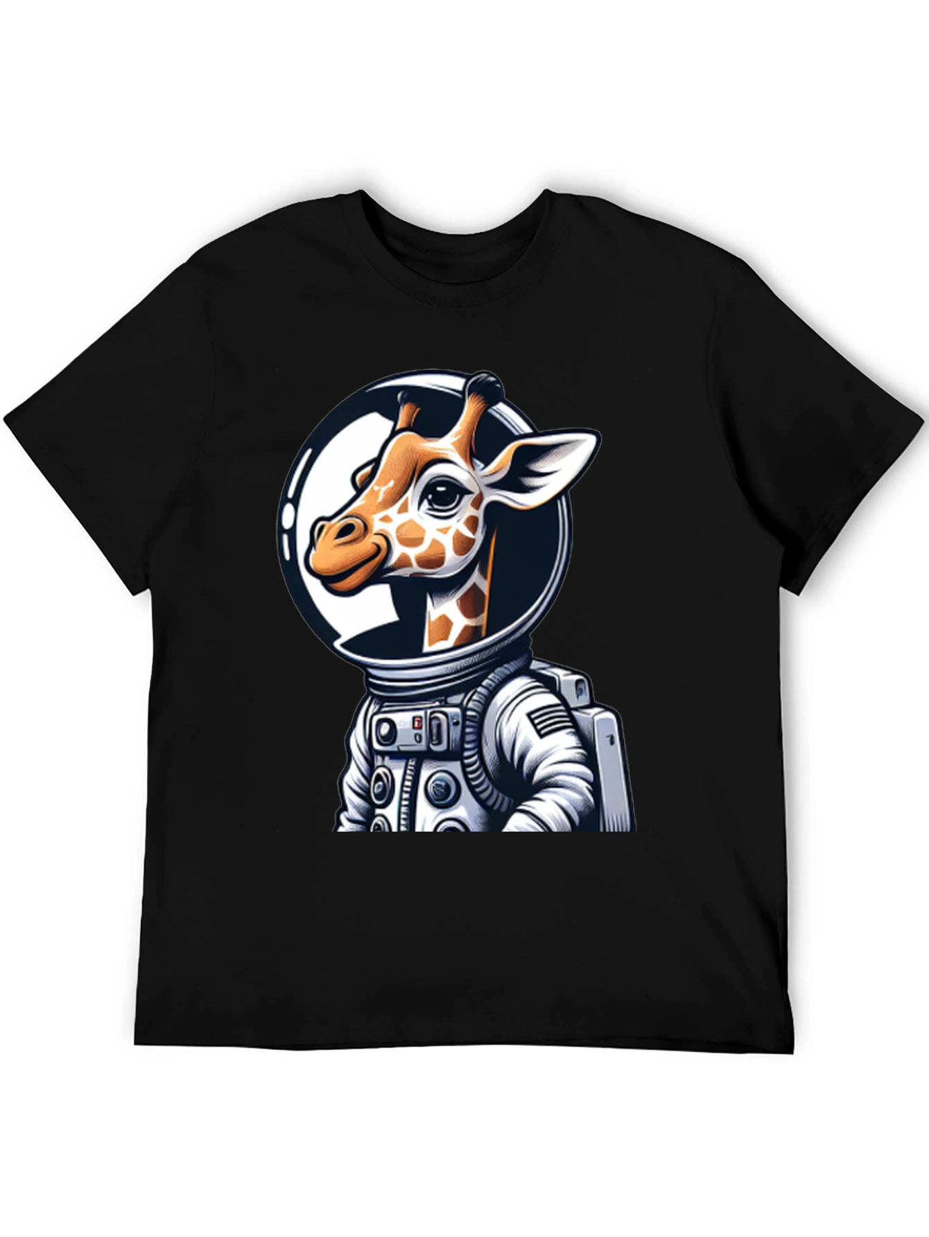 Giraffe Astronaut Graphic Tee - Space Explorer T-Shirt