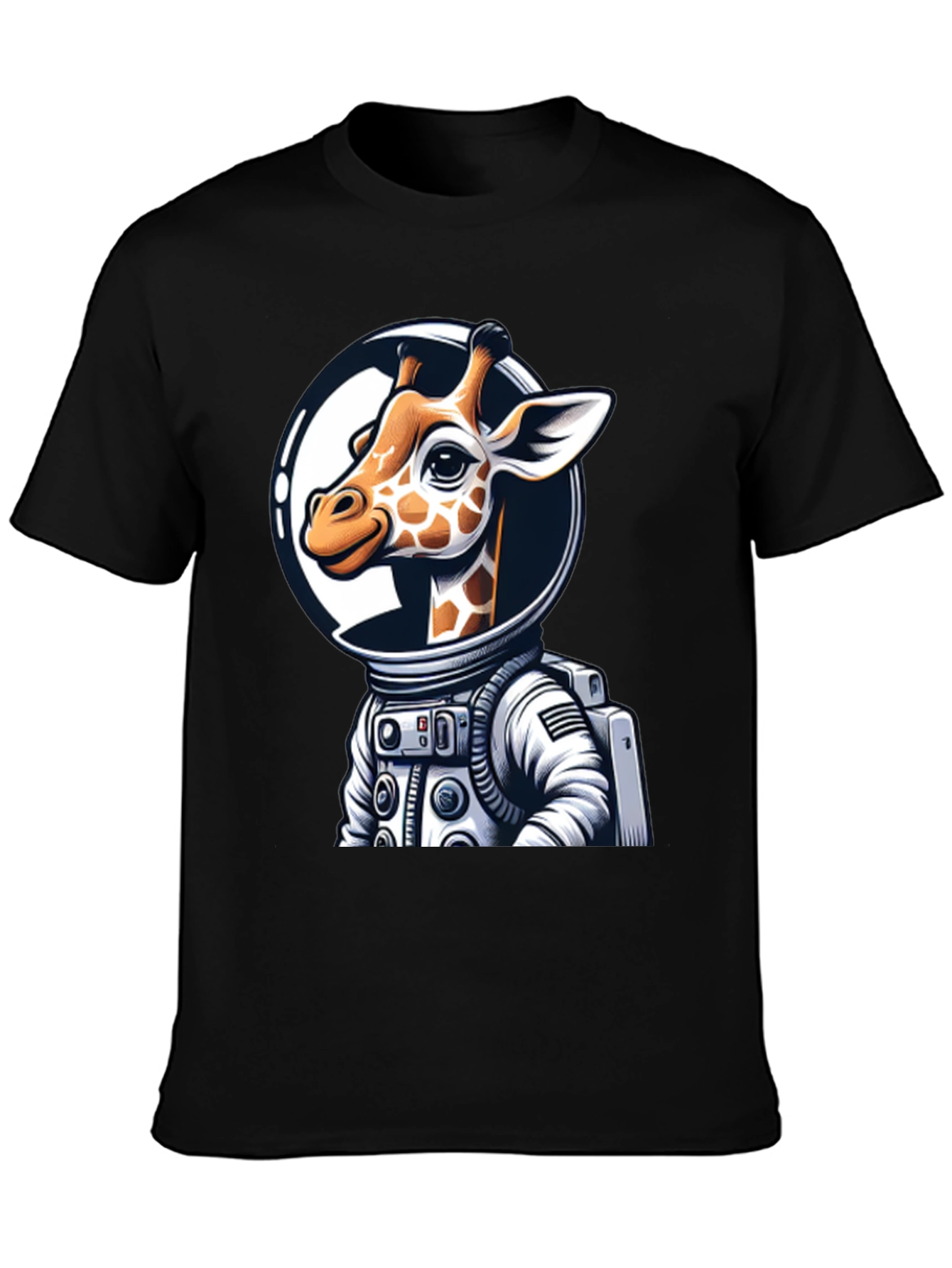 Giraffe Astronaut Graphic Tee - Space Explorer T-Shirt