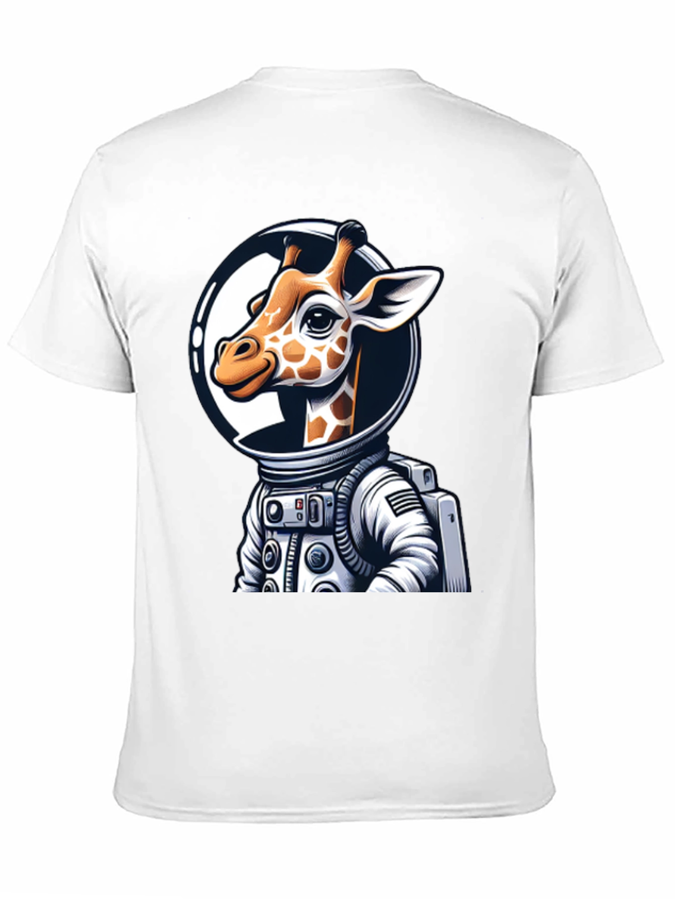 Giraffe Astronaut Graphic Tee - Space Explorer T-Shirt