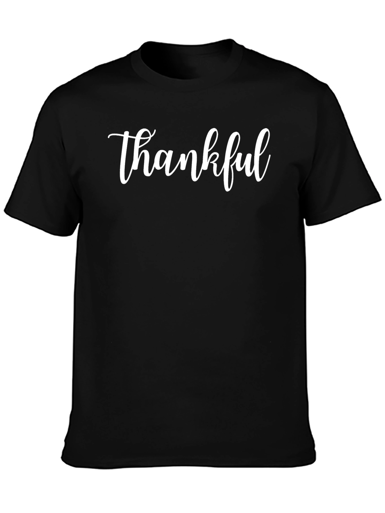 Thankful Graphic Print T-Shirt - Casual Style