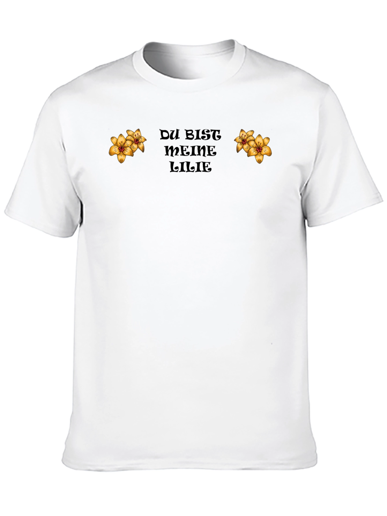 Du Bist Meine Lilie Black T-Shirt