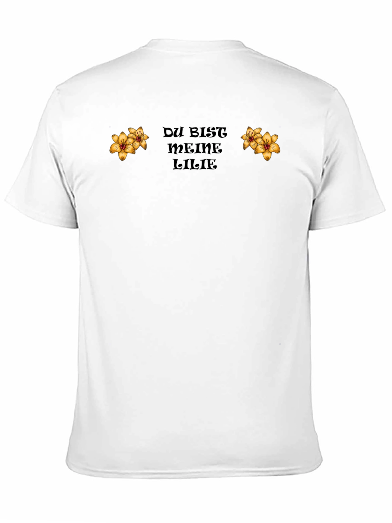 Du Bist Meine Lilie Black T-Shirt