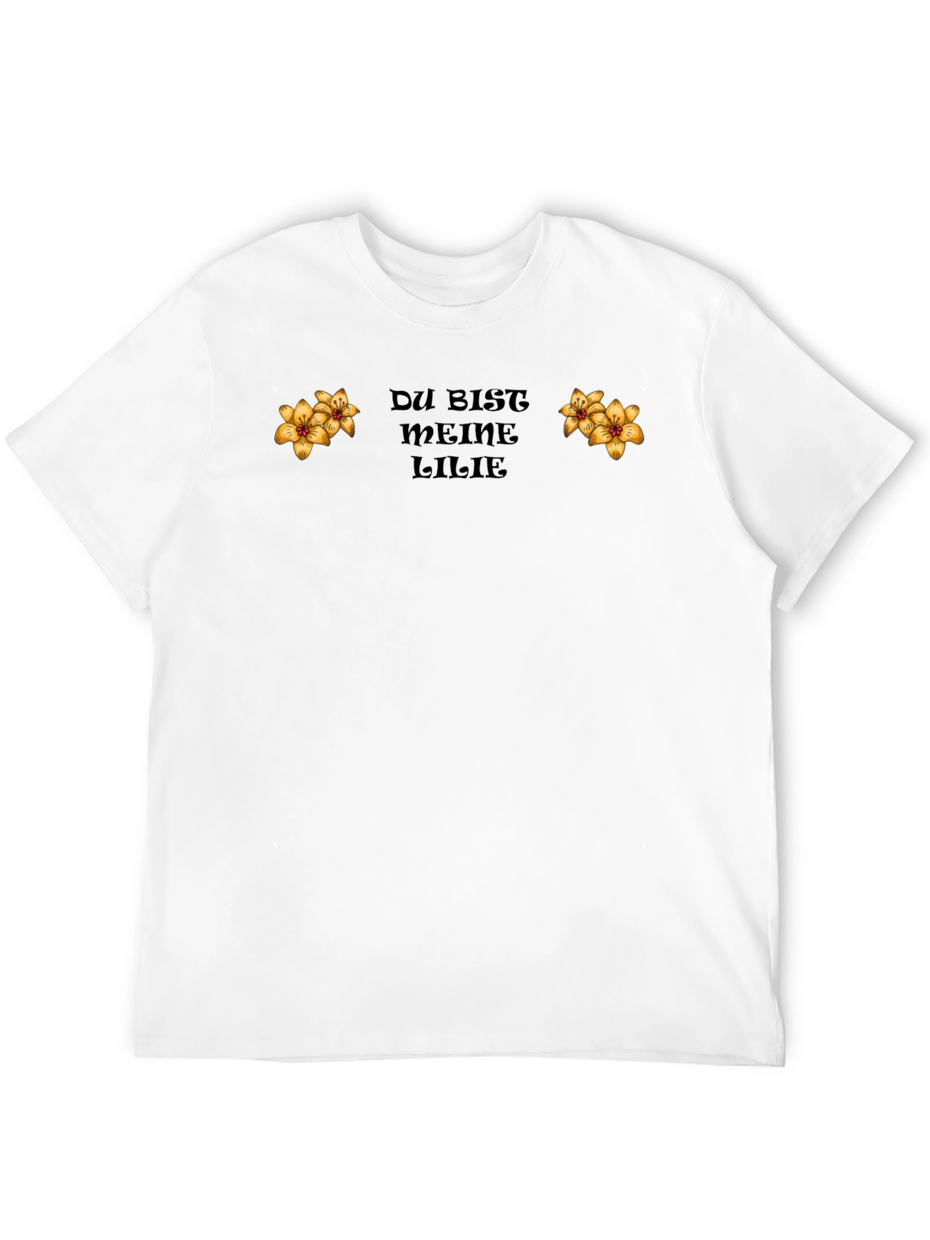 Du Bist Meine Lilie Black T-Shirt