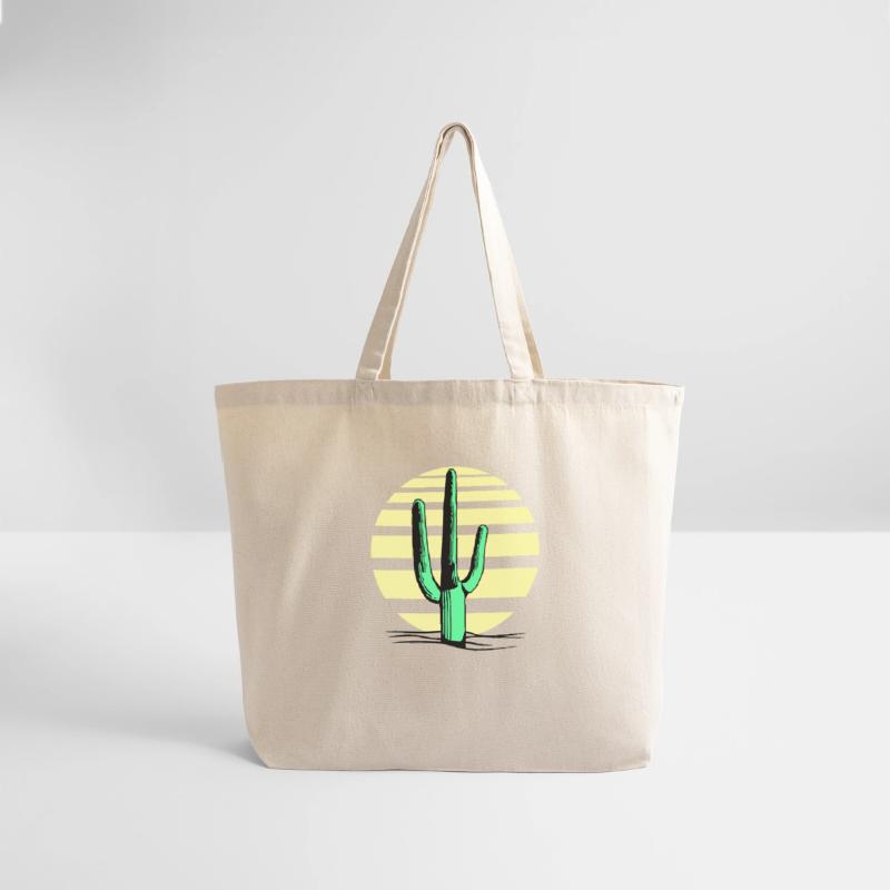 Cactus Desert Sunset Evening Sun Lines Night Cacti