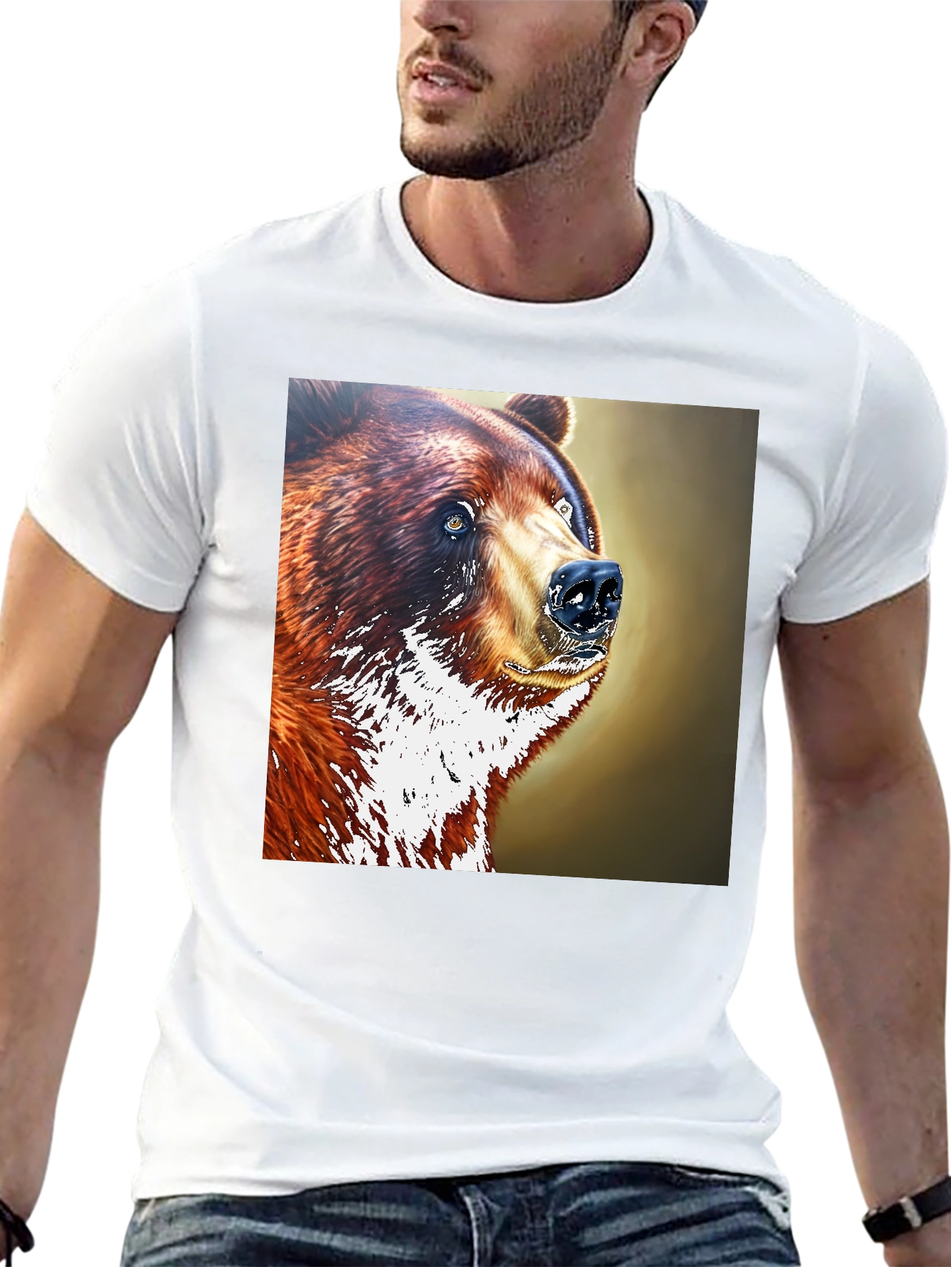 Bear Graphic Black T-Shirt