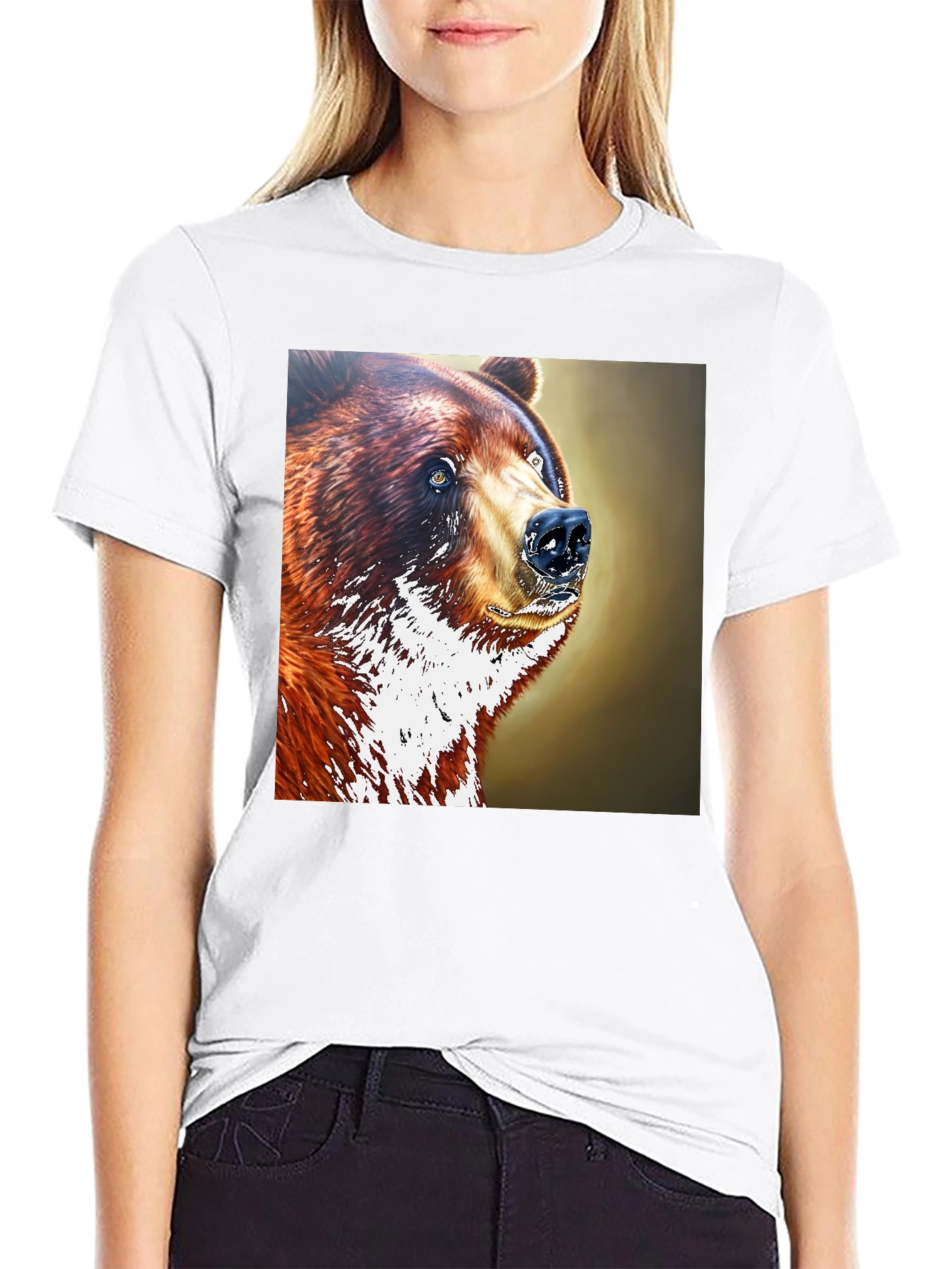 Bear Graphic Black T-Shirt