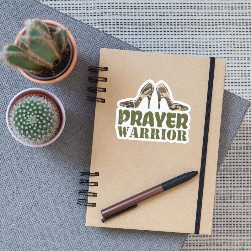 Camo Heels Prayer Warrior Faith God Jesus Christia