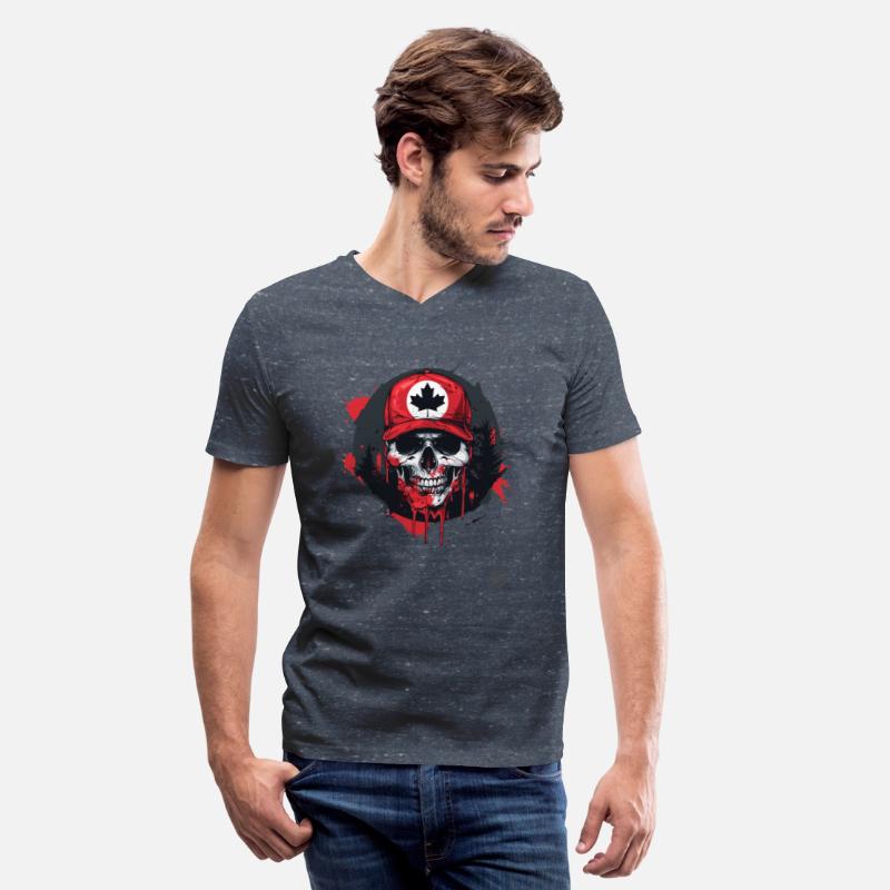 Canadian Skull - Baseball Hat with Leaf