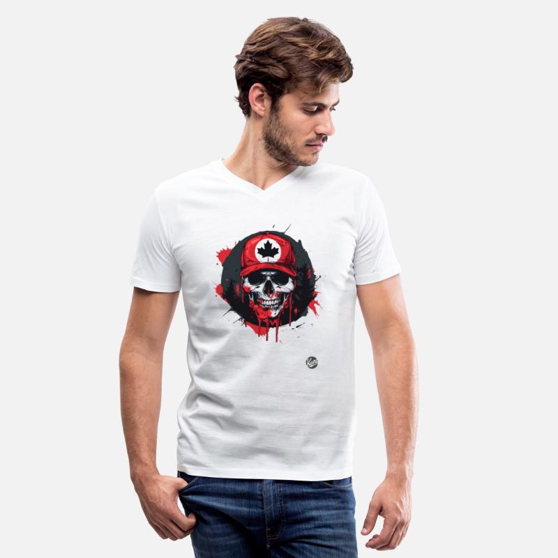 Canadian Skull - Baseball Hat with Leaf