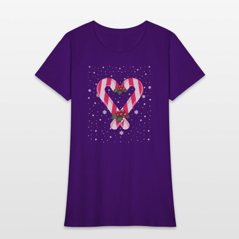 Candy Cane Hearts Christmas Xmas Holidays Santa