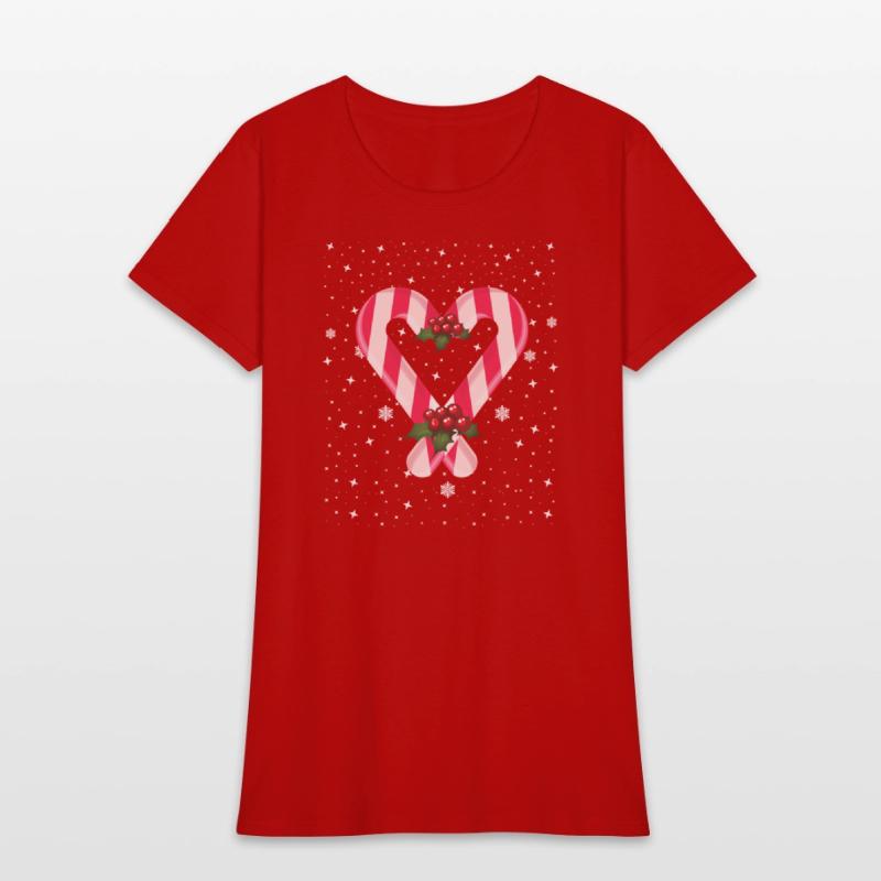 Candy Cane Hearts Christmas Xmas Holidays Santa