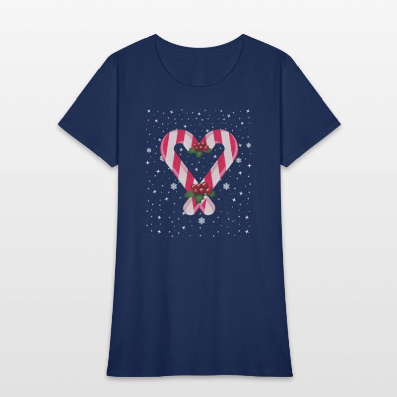 Candy Cane Hearts Christmas Xmas Holidays Santa