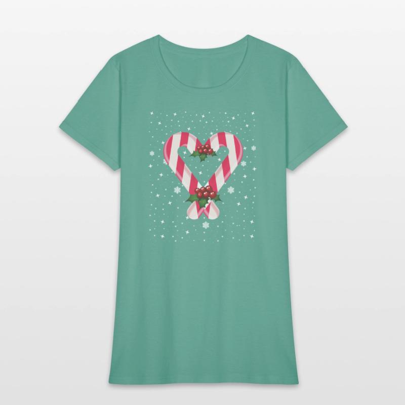Candy Cane Hearts Christmas Xmas Holidays Santa