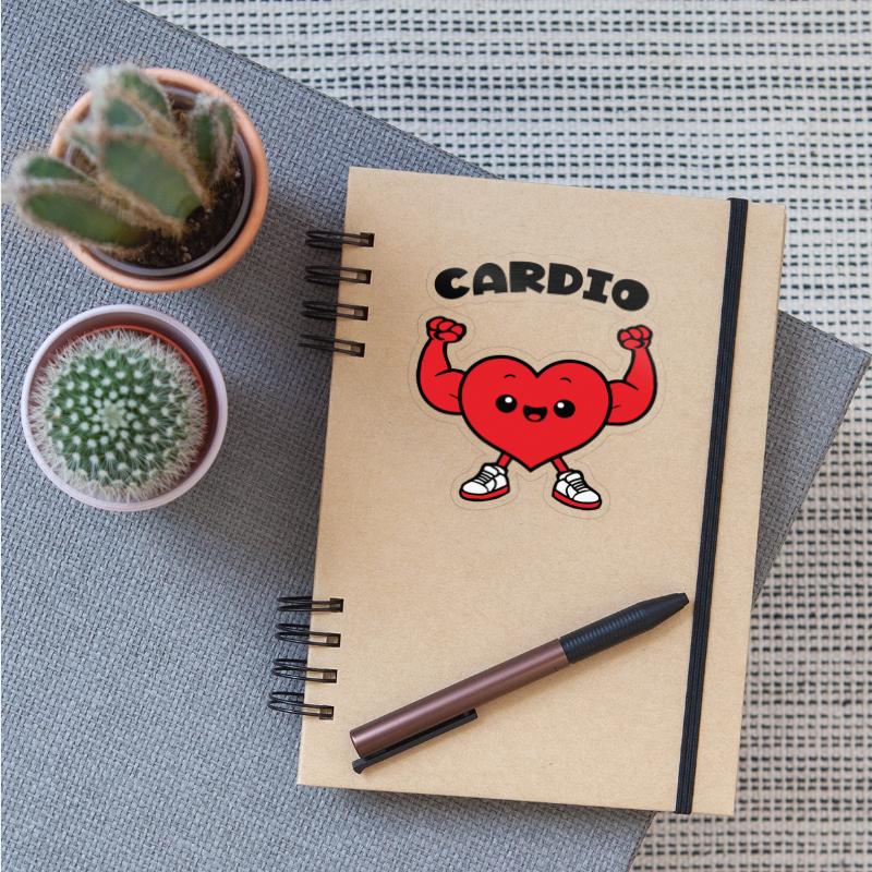 cardio heart sporty fun guy