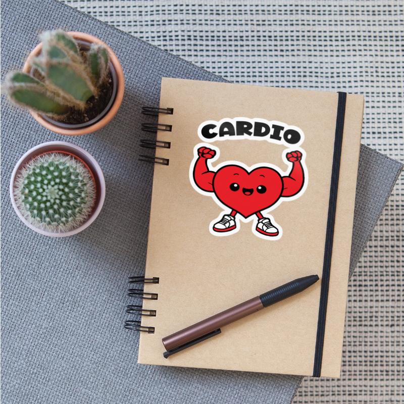 cardio heart sporty fun guy