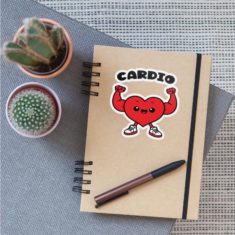 cardio heart sporty fun guy