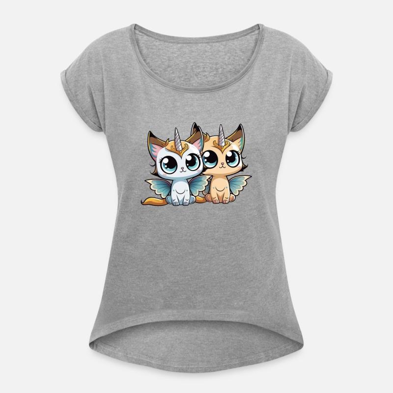 Cats sisters unicorn cat fairy with wings child