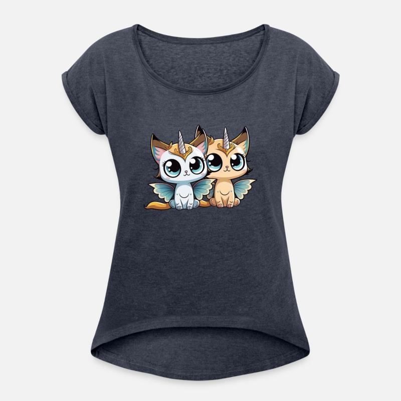 Cats sisters unicorn cat fairy with wings child