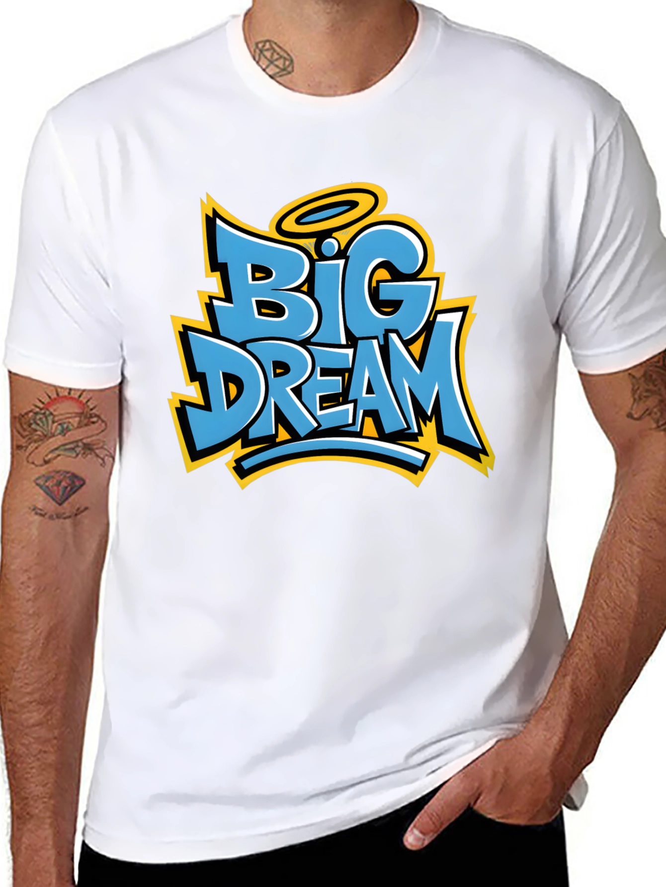 Big Dream Graphic Tee - Stylish Mens T-Shirt