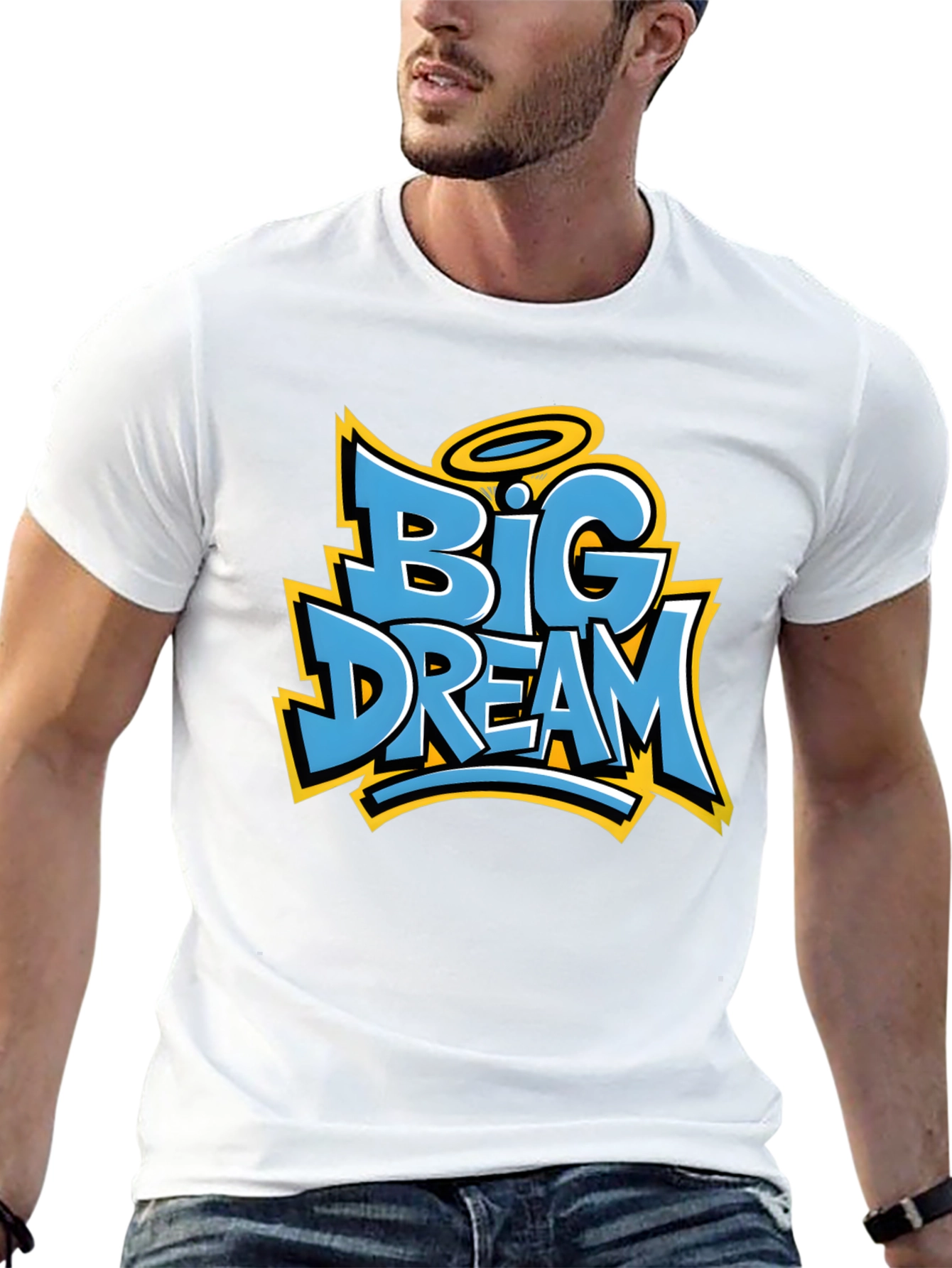 Big Dream Graphic Tee - Stylish Mens T-Shirt