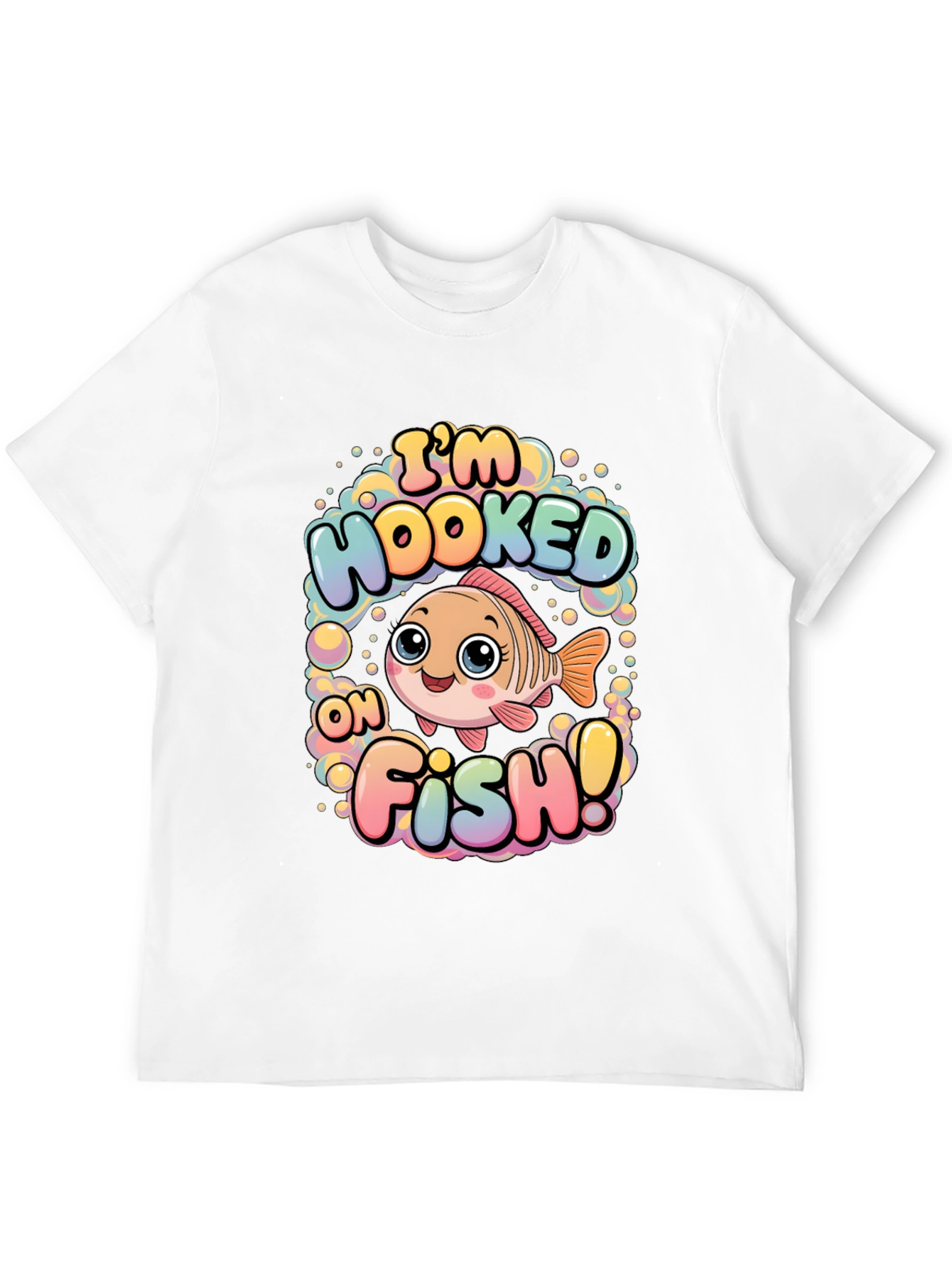 Im Hooked on Fish T-Shirt - Cute Cartoon Design