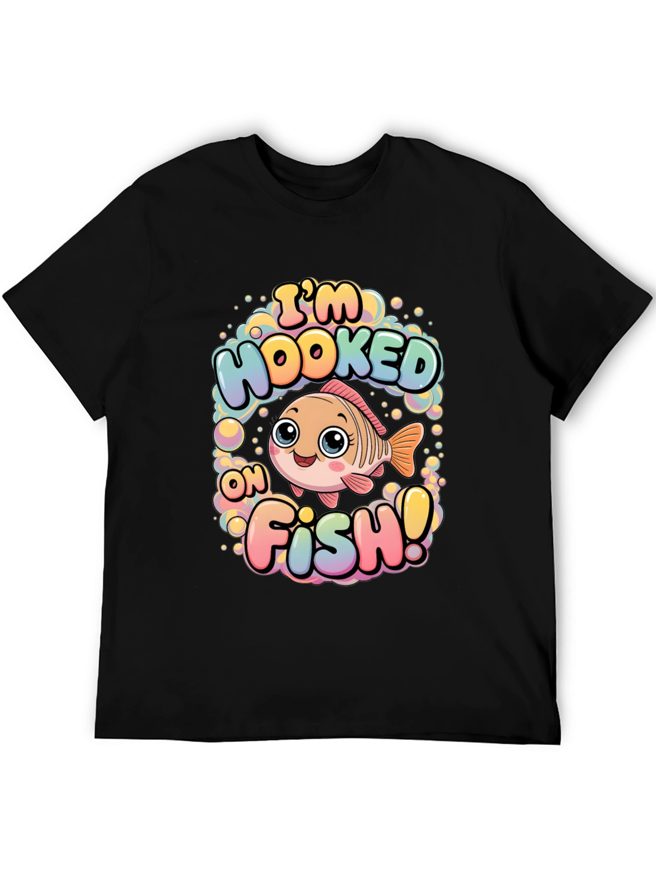 Im Hooked on Fish T-Shirt - Cute Cartoon Design