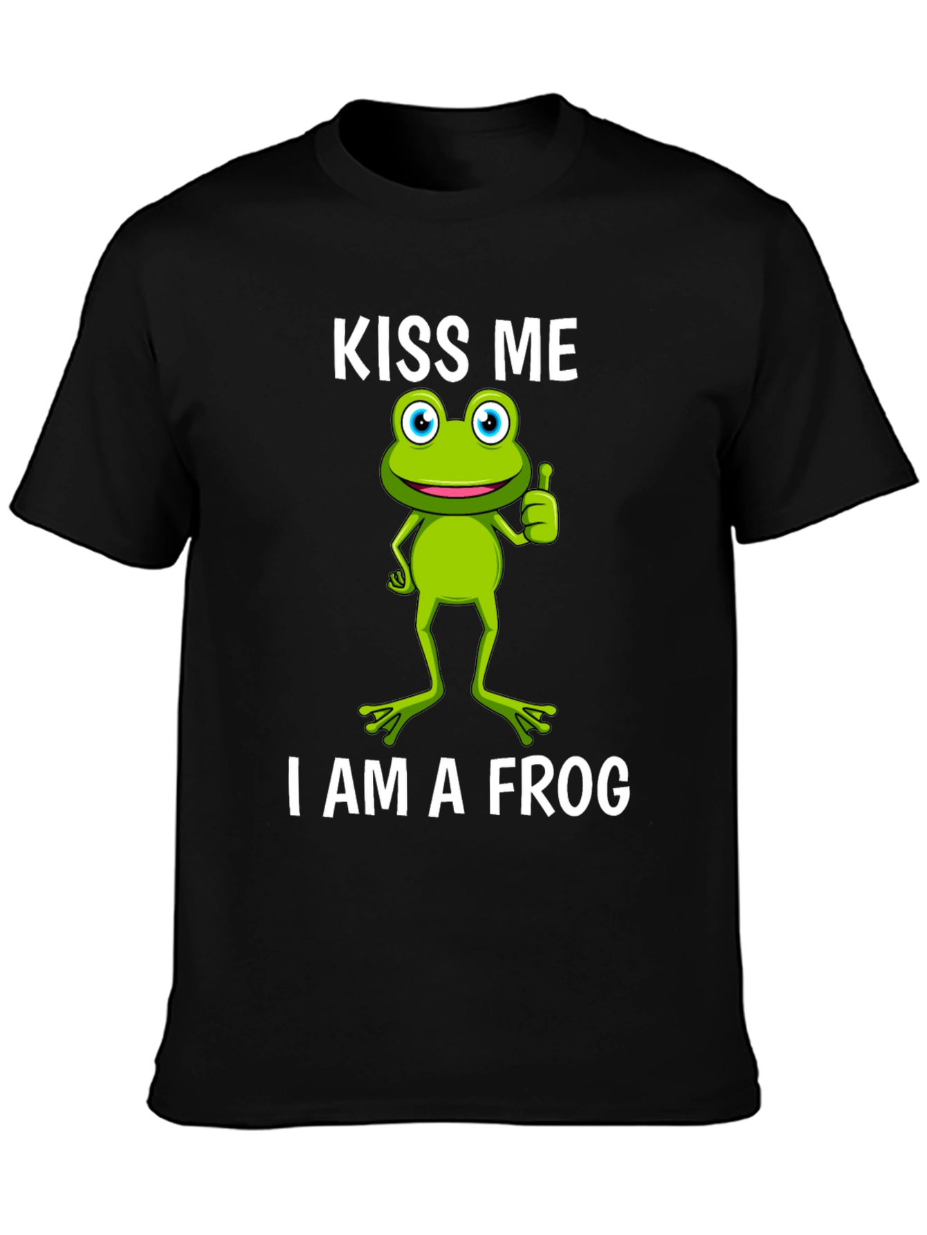 Kiss Me I Am A Frog Graphic T-Shirt
